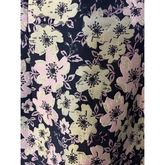 Talbots Sheath Dress 8 Blue Pink Gray Floral Sleeveless Career Church Party - Picture 2 of 9